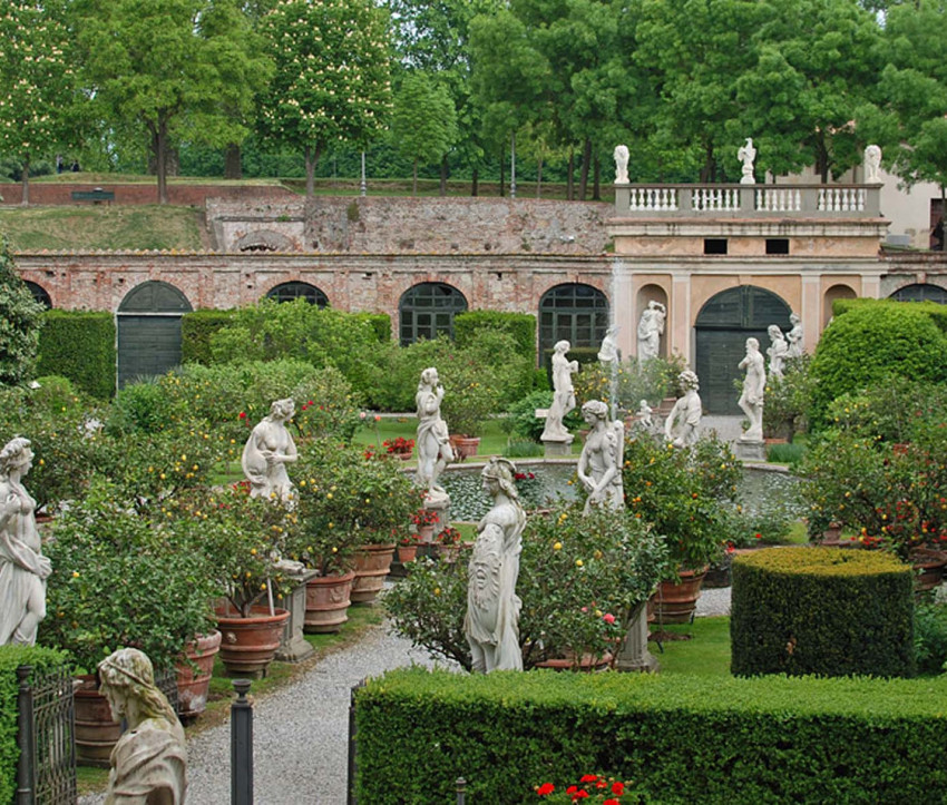 Garten des Palazzo Pfanner in Lucca